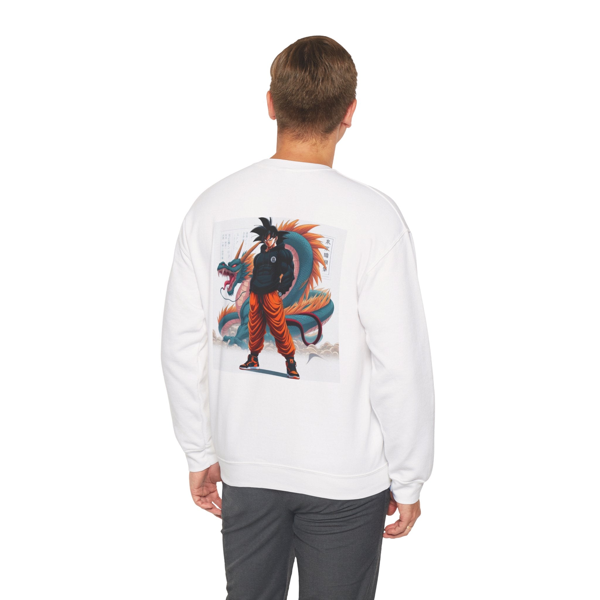 Goku-Inspired Unisex Crewneck Sweatshirt, Cozy Graphic Sweatshirt for Fans, Perfect for Gift Giving, Stylish Loungewear