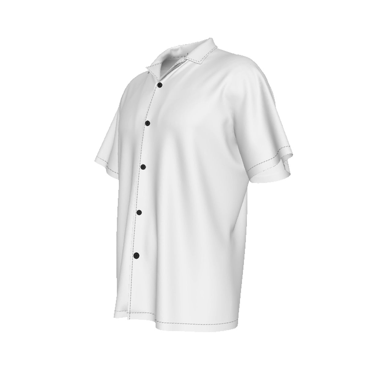 Men's Hawaiian Shirt With Button Closure