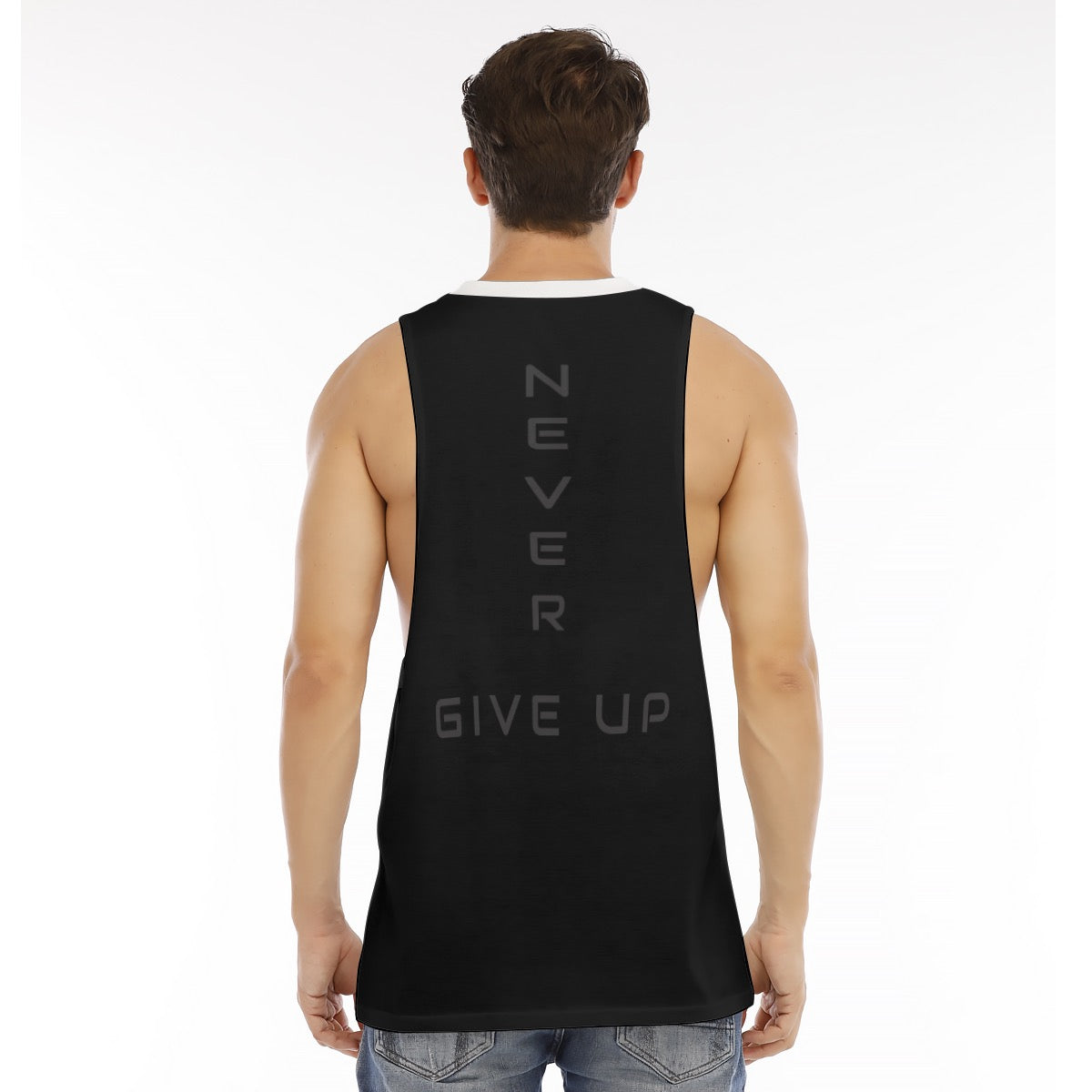 Men's O-neck Long Tank Top