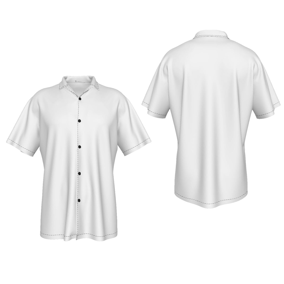Men's Hawaiian Shirt With Button Closure