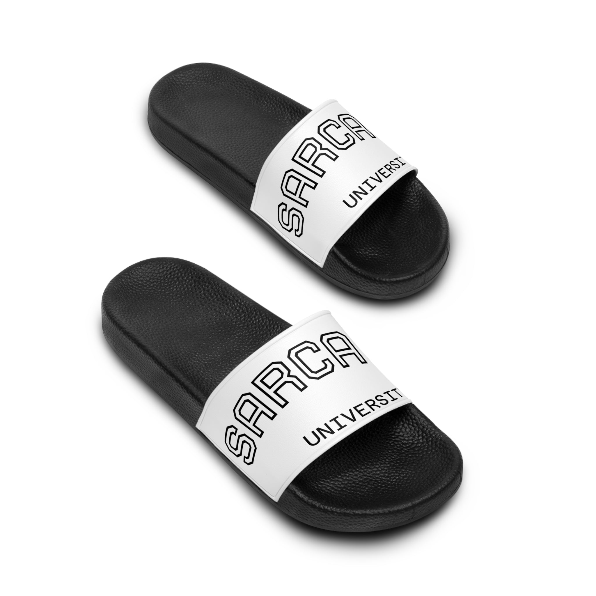 Sarcasm University Slide Sandals — Mens Casual Pool & Beach Slides
