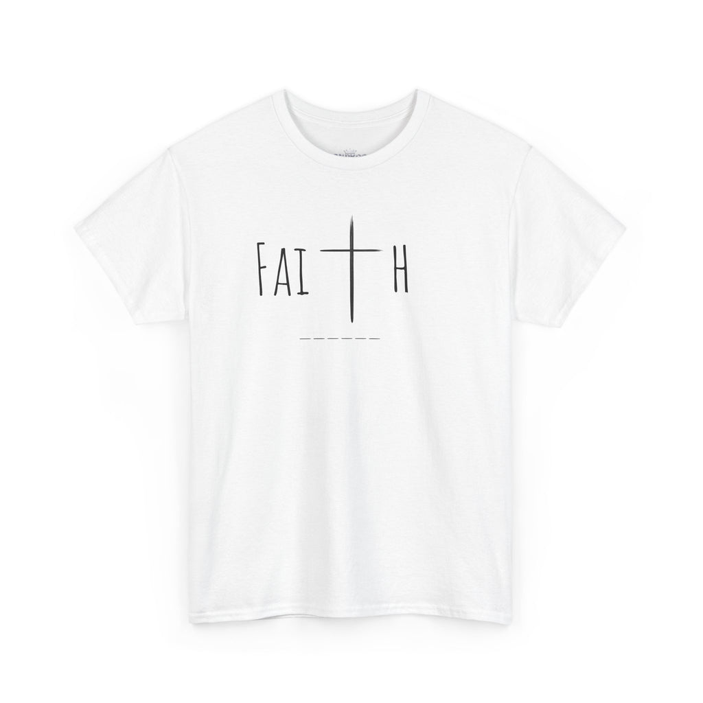 Faith and Perseverance Unisex Heavy Cotton Tee, Motivational Shirt, Gift for Believers, Inspirational Apparel, Comfortable Everyday Wear