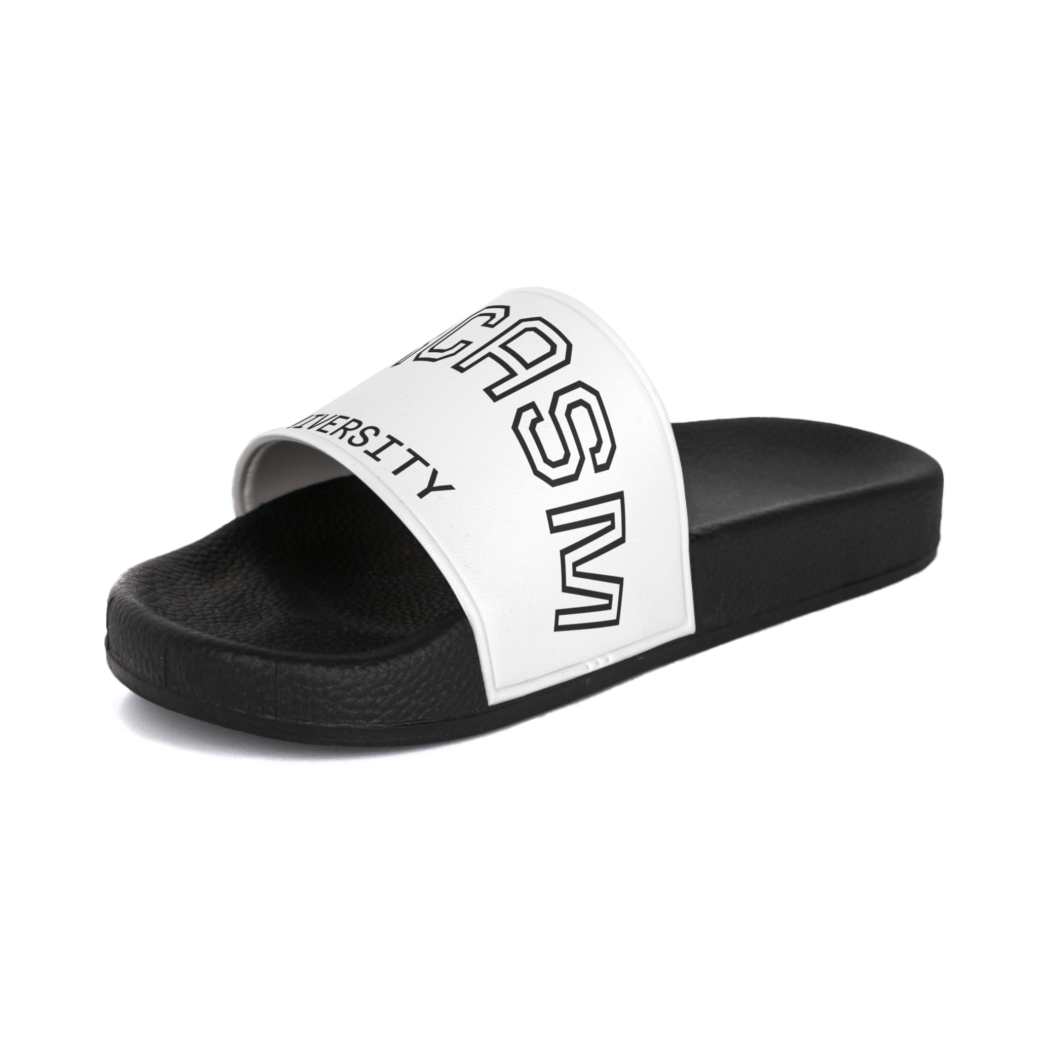 Sarcasm University Slide Sandals — Mens Casual Pool & Beach Slides