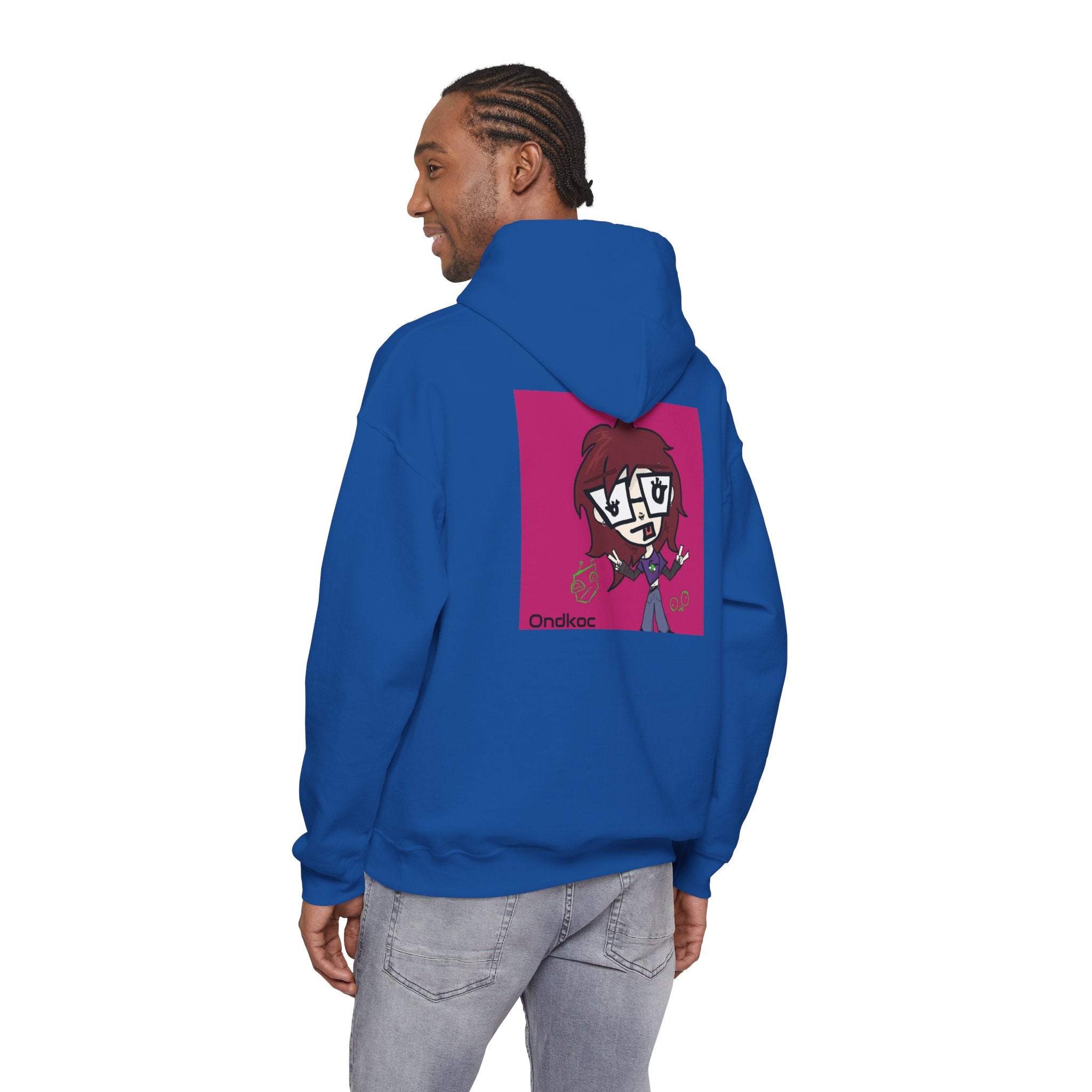 Cartoon Rose Hoodie — Be-Original Graphic Pullover