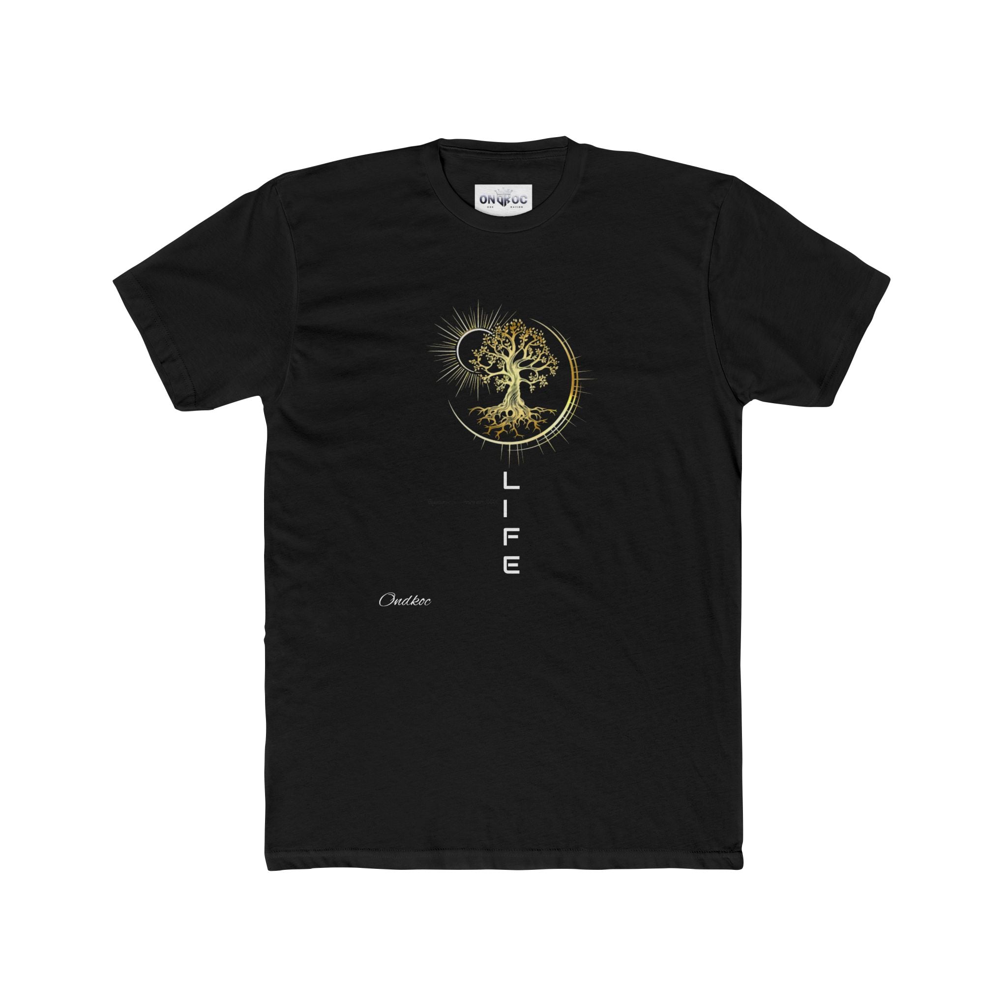 Tree of Life Cotton Crew Tee - Soft Basic T-Shirt for Everyday Wear, Casual Style, Gift Ideas, Wardrobe Essential, Unisex Fashion